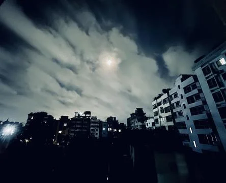 Clouds of night Stock Photos