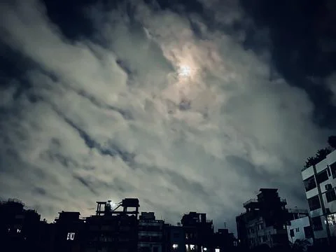 Clouds of night Stock Photos