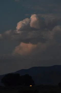 Clouds at night Foto stock