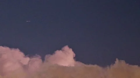 Clouds At Night (Time lapse) Stock Footage 8961512