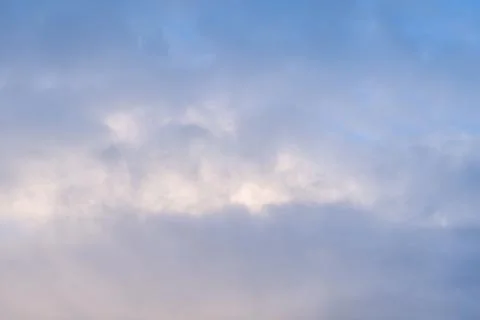 Clouds at nightfall at sunset in the Mont Blanc massif Stock Photos