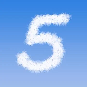 Clouds number five Stock Illustration