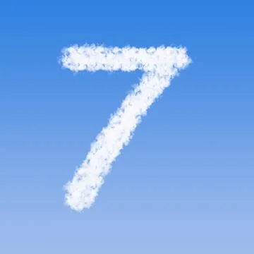 Clouds number seven Stock Illustration