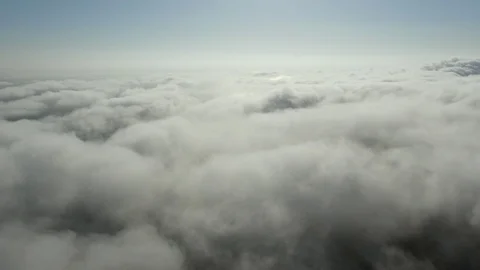 Clouds Ocean Drone Stock Footage 111851559