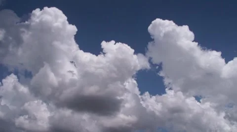 Clouds open in the sky Stock Footage 8687167