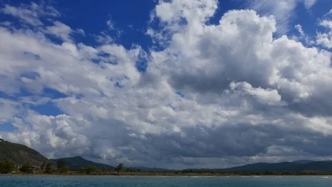 Clouds over Akyaka Coastline  (Time Lapse) Video stock 85517219