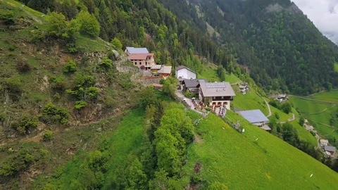 Clouds over Alps Aerial View Vidéo 90310079