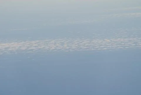 Clouds over the Atlantic Ocean. Stock Photos