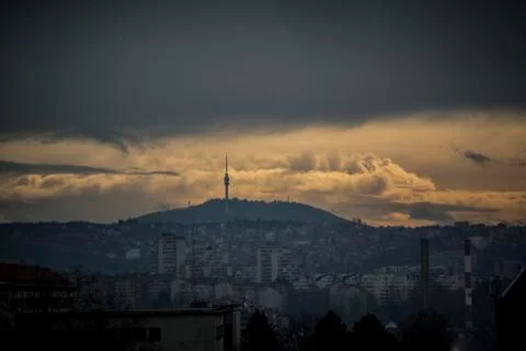Clouds over Avala Stock Photos