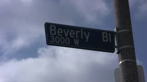 Clouds over Beverly Blvd Video stock 1066723