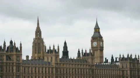 Clouds Over Big Ben Stock Footage 14839210