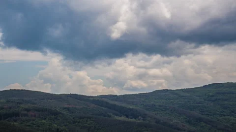 Clouds Over Big Mountain Stock Footage 51306972