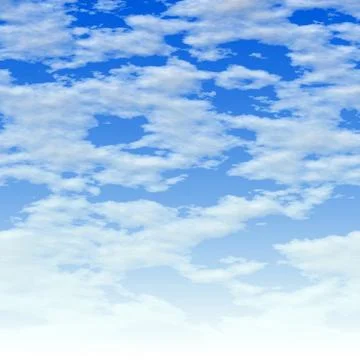 Clouds over blue Stock Illustration