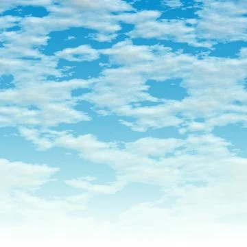 Clouds over blue Stock Illustration
