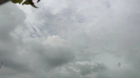 Clouds Over Blue Sky. 4K Timelapse. Stock Footage 242640412