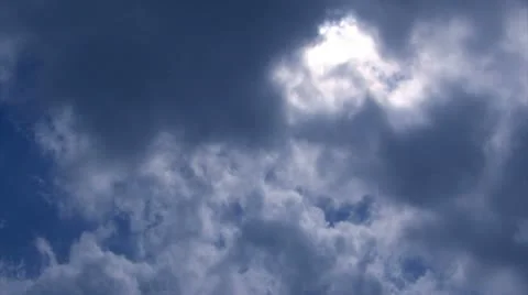 Clouds over blue sky Stock Footage 9001960