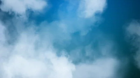 Clouds over Blue Sky Loop Stock Footage 757569