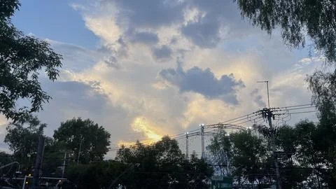 Clouds over the blue sky Stock Photos