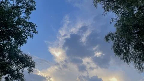 Clouds over the blue sky Stock-Fotos