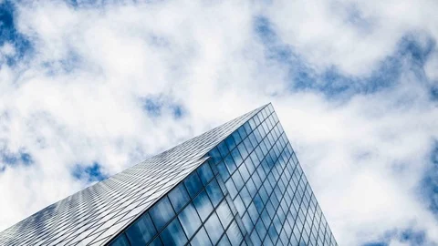 Clouds over a building Cinemagraph, 4K Stock Footage 93236951