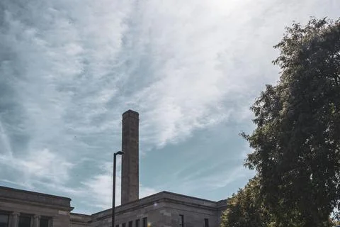 Clouds over a building Stock Photos