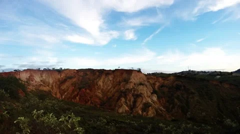 Clouds over The canyon Stock Footage 49028858