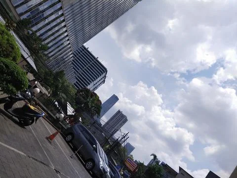 Clouds over the capital Stock Photos