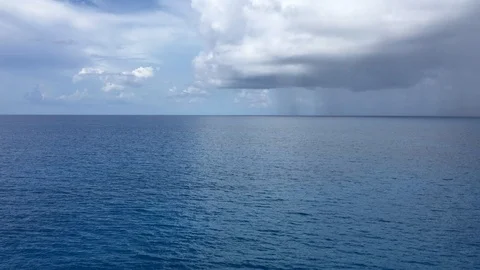 Clouds over Caribbean sea Stock Footage 119151191