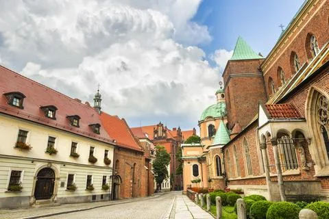 Clouds over cathedral Stock Photos