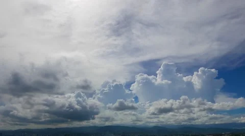 Clouds Over Cebu City 01 (Time Lapse) Stock Footage 50143608