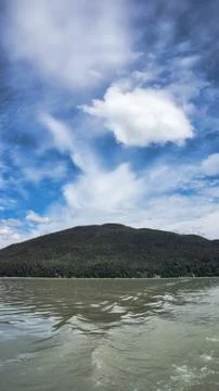 Clouds over chilkat inlet Stock Photos