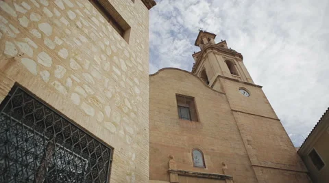 Clouds over the chirch 库存影片 59829337