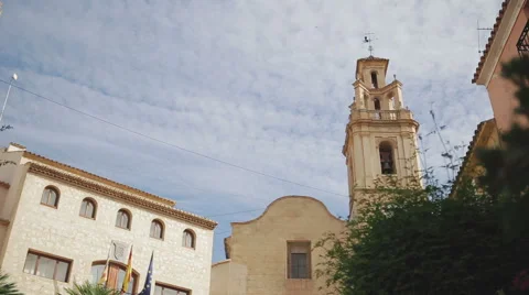 Clouds over the chirch Stock Footage 59839457