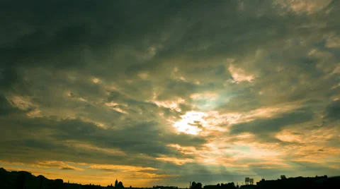 Clouds over the city Stock Footage 39200165