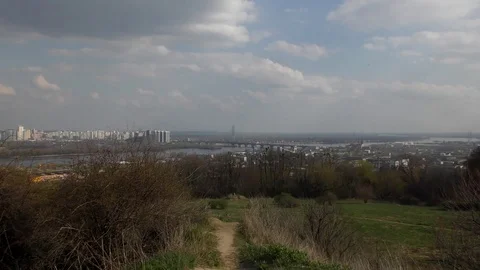 Clouds over the city Video stock 74871751