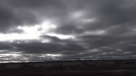 Clouds over the city Stock Footage 82438358