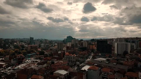 Clouds over city Stock Footage 320073961
