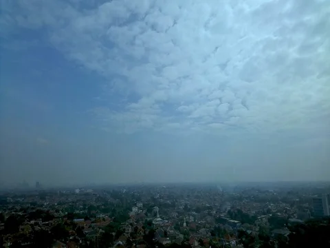 Clouds over the city of jakarta Video stock 124512984