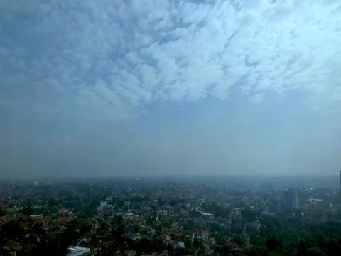 Clouds over the city of jakarta Video stock 124513009