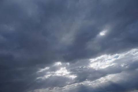 Clouds over the city Stock Photos