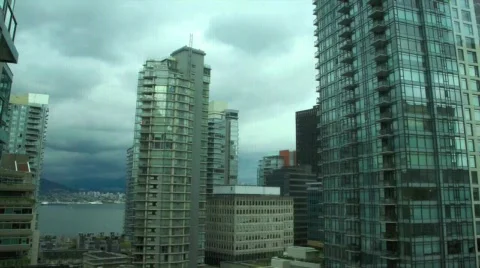 Clouds Over The City Timelapse Stock Footage 727950