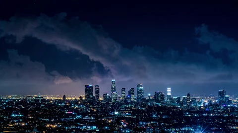 Clouds over the City Timelapse Stock Footage 48921175
