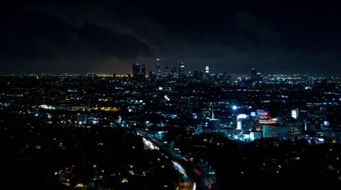 Clouds over City Timelapse Wide Stock Footage 48920978
