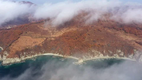 Clouds over the coast Stock Footage 118693597