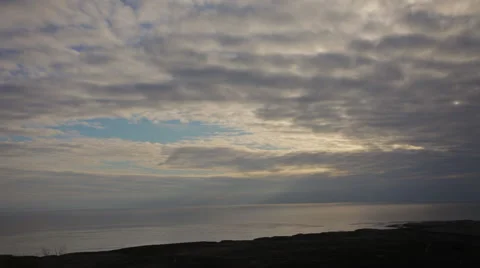 Clouds Over Coast Santa Barbara Stock Footage 42402979