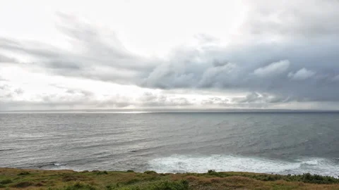 Clouds Over the Coast: A Serene Panorama at The Nobbies, Phillip Island Video stock 276517148