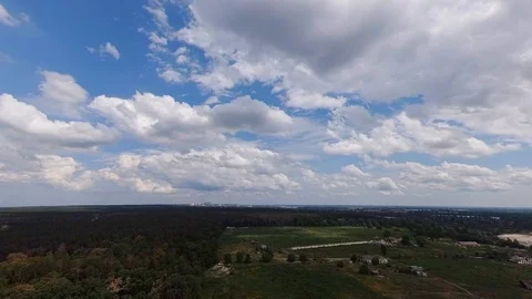 Clouds over countryside Stockbeeldmateriaal 109553284