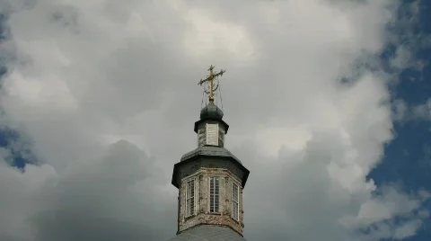 Clouds Over the Crucifixion 2 Stock Footage 864813