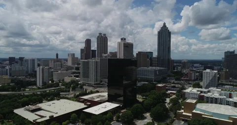 Clouds over downtown Atlanta Stock Footage 150136722