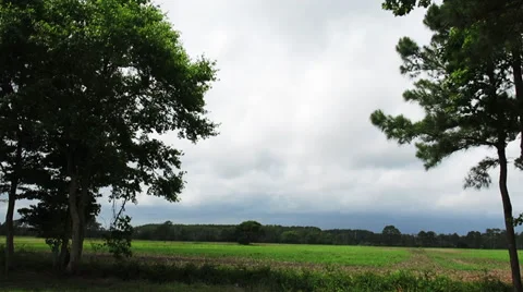 Clouds Over Farmland Stock Footage 39485599